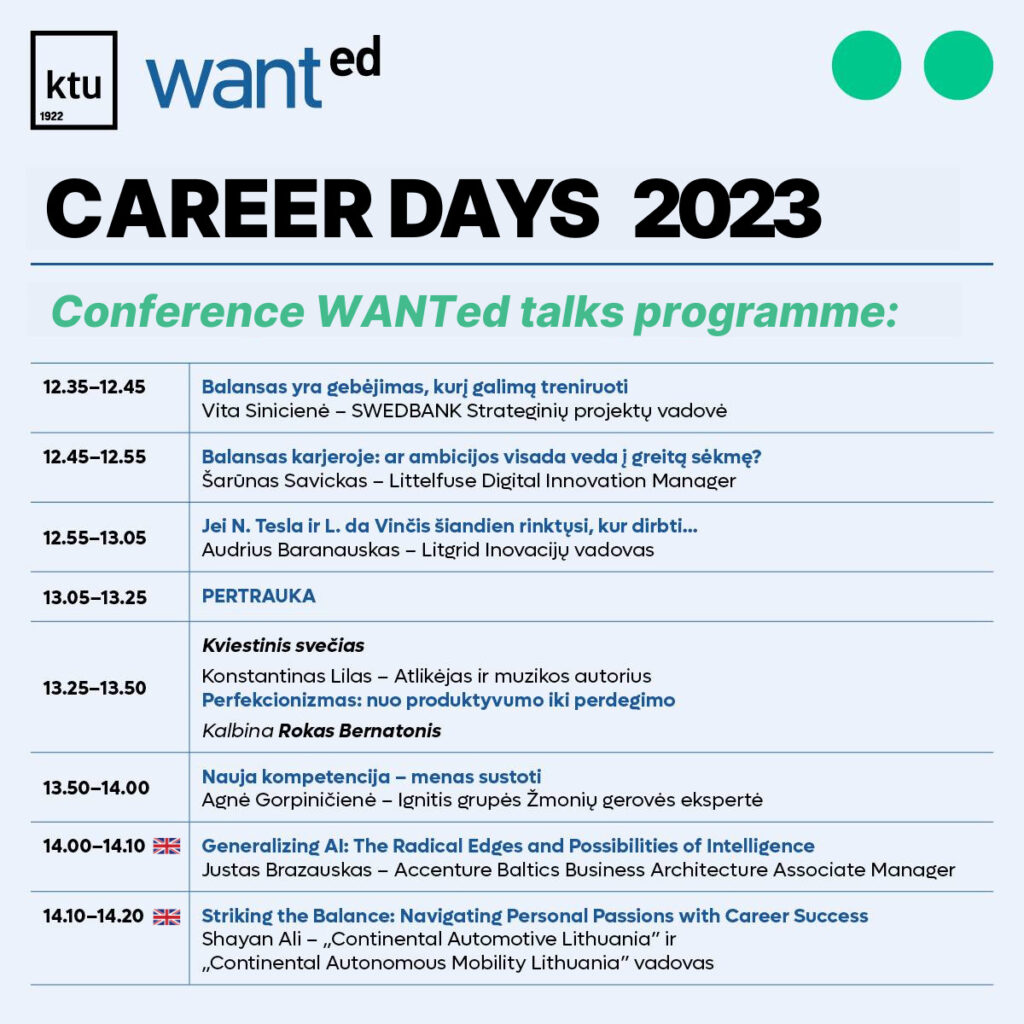 WANTed talks programme 2